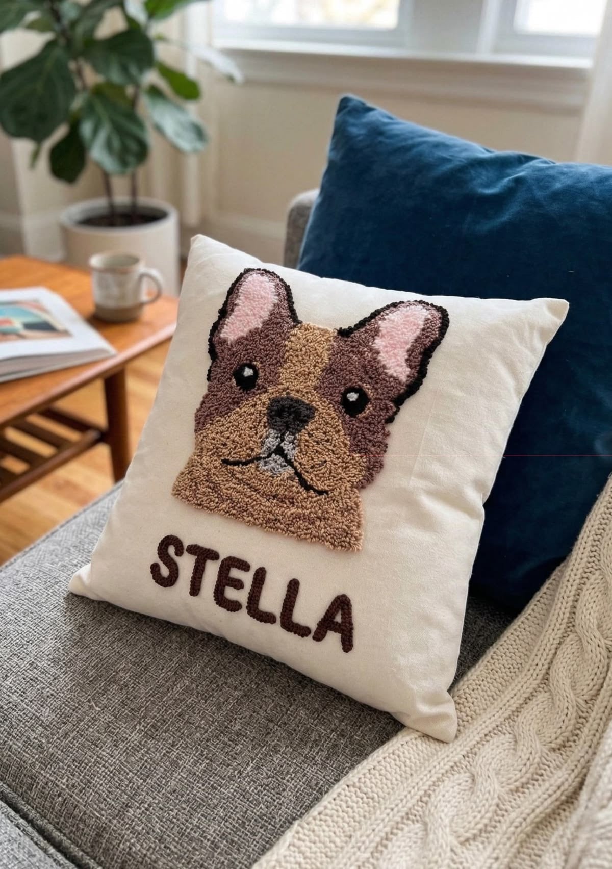 Personalised Pet Portrait Cushion
